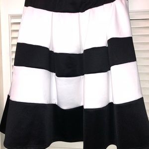 Black & White striped skirt